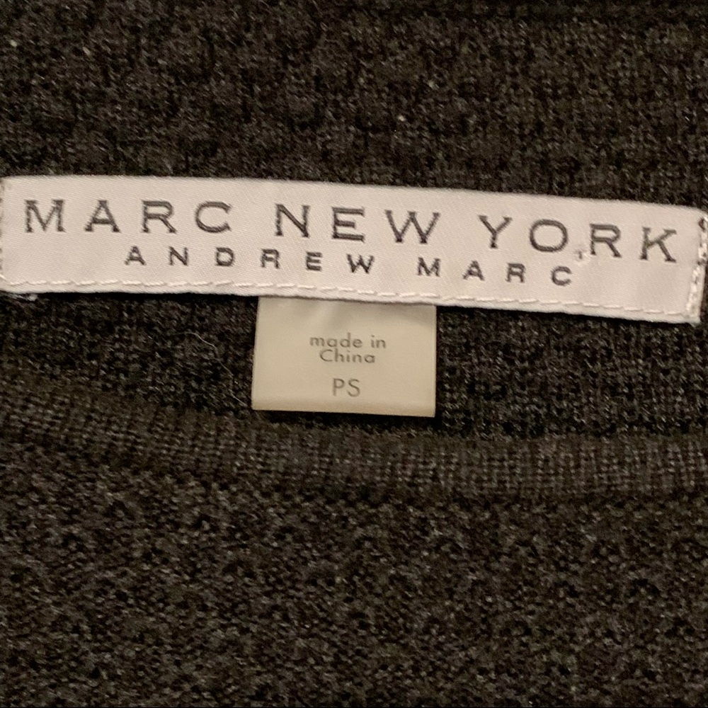 MARC NEW YORK Andrew Marc Pleated Sweater Fit-N-Flair Dress—SZ. PS - Picture 3 of 6